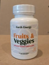 Earth Energy Fruits and Veggies Whole Food Dietary Supplement 60 Capsules