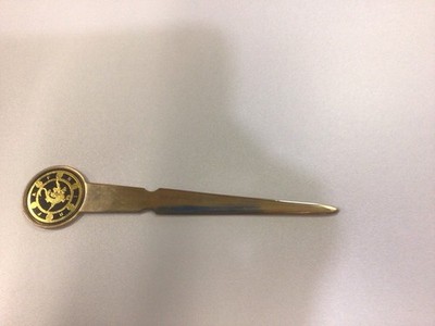 Vintage Fafnir Bearings Advertising Letter Opener In Sheath