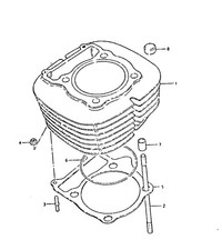 Suzuki Genuine Cylinder Rubber Pad DR400 PE250 RM465 RM500 11252-38001-000