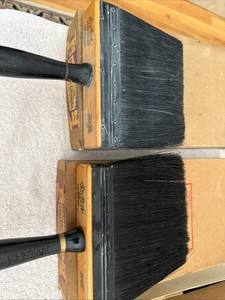 Vintage 6-1/2” Flatting Brushes. 100% Pure Bristles.