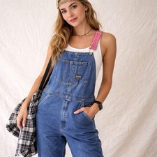 Vintage OshKosh Vestbak Denim Overalls Carpenter Workwear Adult L Tricia Fix USA