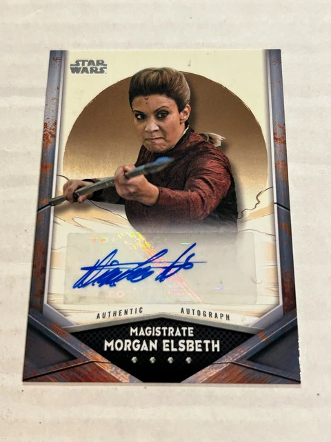 2021 Topps Star Wars Mandalorian Magistrate Morgan Elsbeth Auto G1