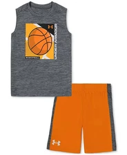 Under Armour Toddler & Little Boys Basketball Tank Top & Shorts, 2 Pc Set Size 5