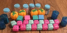 MOOSE Shopkins ACCESSORIES Lot of Shopping Bags  Baskets Bundle Lot Of 35 -