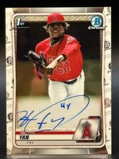 2020 Bowman Chrome 1st #CPA-HY Hector Yan Angels Auto