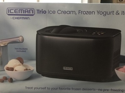 Iceman by Chefman Ice Cream Maker, No Pre-Freezing with Built-In Compressor