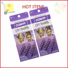 Conair Pin Twirls Firm Hold Metal Pins, 3 ct, 2 pk