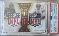 2020 Panini Immaculate Dual NFL Shields Darnold Jones Jets Giants DS26 1/1 PSA