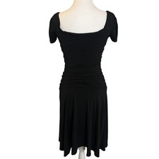 Little Black Dress Ruched Bodycon Cocktail Party Dress