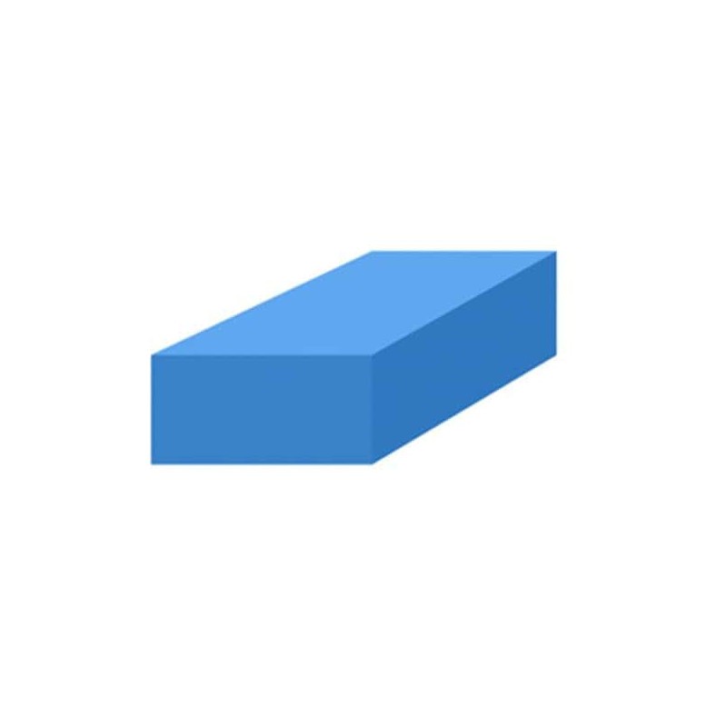 Mousse de protection 1x1m épaisseur 20mm plaque amortissante bleue