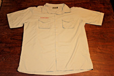 Boy Scouts of America BSA Men's Shirt Tan X-Large 100 Supplex Nylon Glued Patch