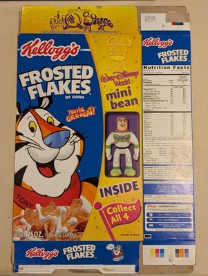 Kellogg's Frosted Flakes Disney Toy Story Empty Cereal Box Flat - VINTAGE!