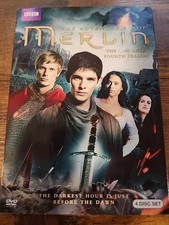 Merlin: The Complete Fourth Season 4-Disc DVD Set VERY GOOD
