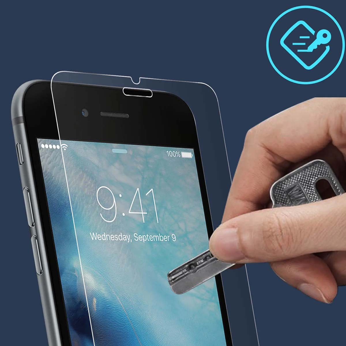 Films de protection d'écran anti-rayures pour iPhone 6 Plus transparents - 3