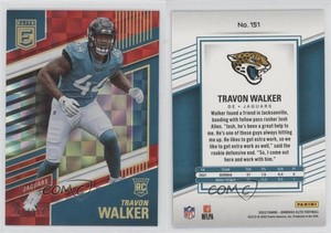 2022 Panini Donruss Elite Rookies Red /399 Travon Walker #151 Rookie RC