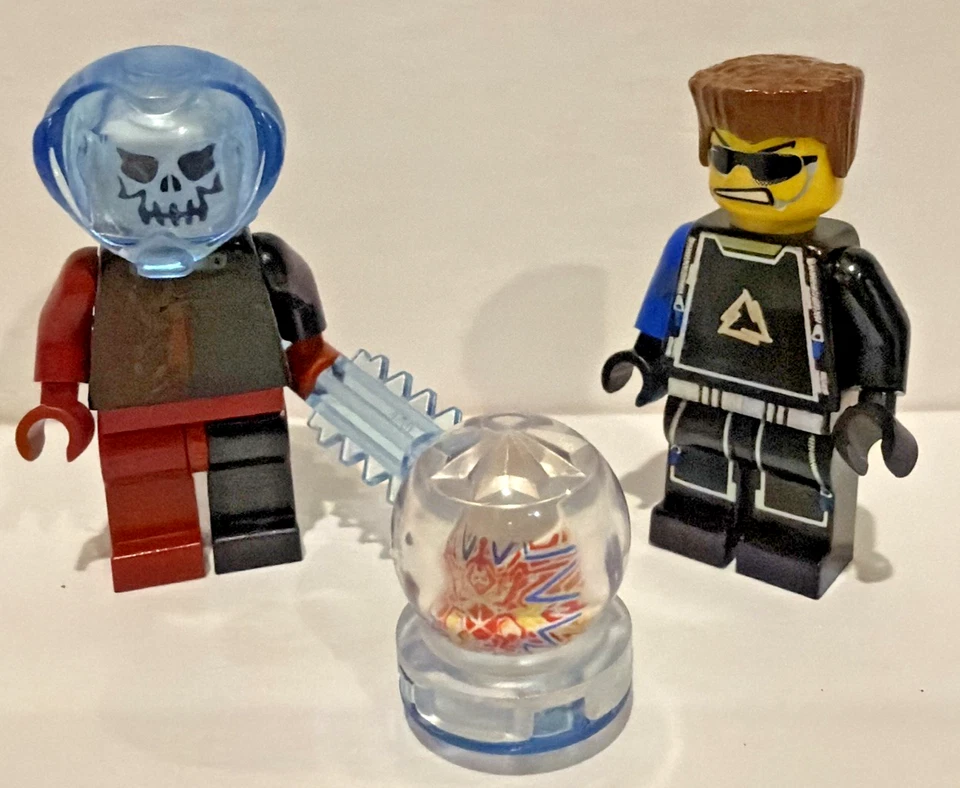 LEGO Alpha Team Minifigures 2 Dash Ogel Minion Mission w/ ORB ALP026 ALP02 - Image 2 of 4