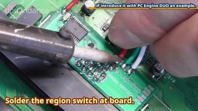 Install KIT PC Engine TurboGrafx Region Free HuCARD reader direct mounting board