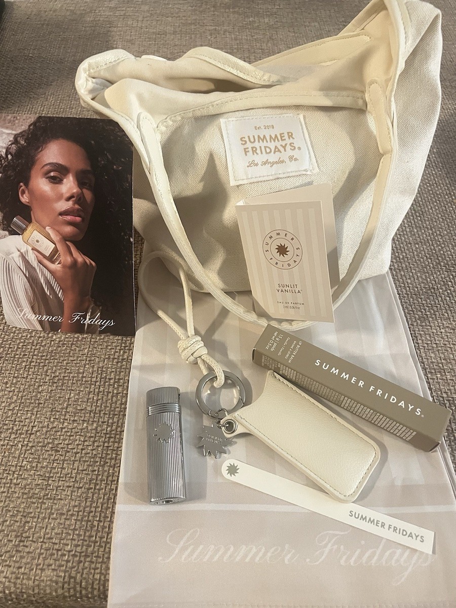 SUMMER FRIDAYS サンリット オードパルファム限定バニティポーチ付き Summer Fridays- New Sunlit Vanilla Eau De Parfum 2ml with Full