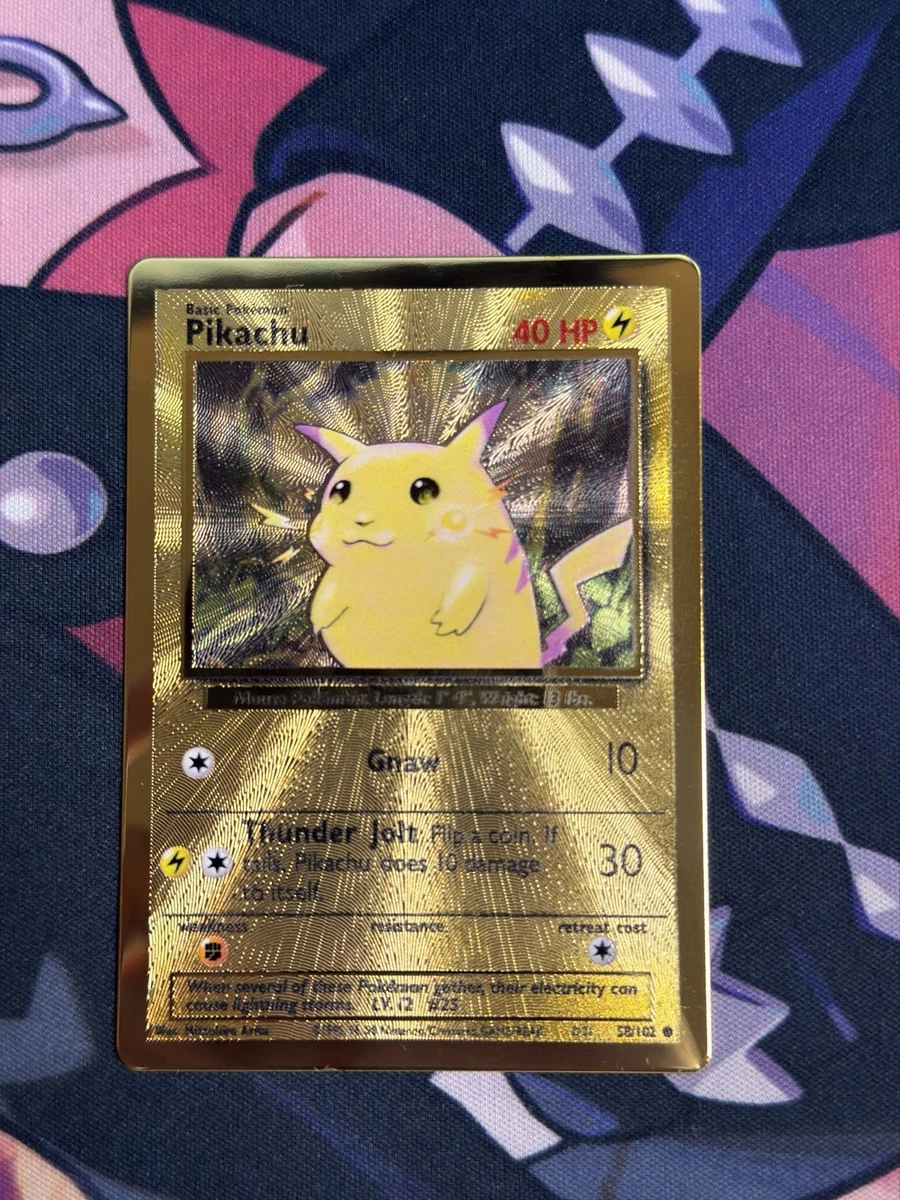 Pikachu Pokémon TCG Metal English Collectible Individual Card