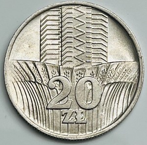 1973 Poland 20 Zlotych Y# 67 Circulated Condition