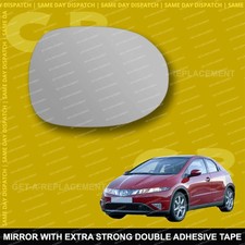 For Honda Civic wing mirror glass 06-11 Right Driver side Spherical