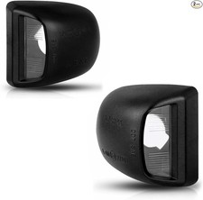 License Plate Light Tag Light Housing for Silverado 1500 2500 3500-Black Housing