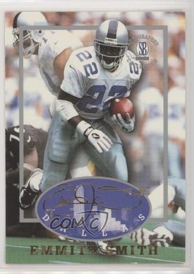1997-98 Score Board Auto Collection Strongbox Emmitt Smith #6 HOF sp8