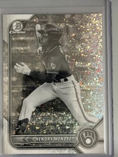 2022 Bowman Chrome - Prospects Hendry Mendez #BCP-230 Black & White Mini-Diamond