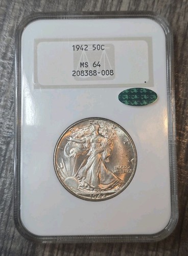 1942 Walking Liberty Half Dollar NGC CAC
