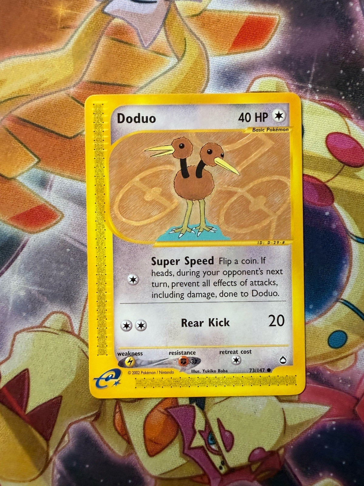 Doduo - Aquapolis 73/147 2002 - E Reader - Pokémon TCG - WOTC - NM