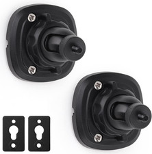 Dual Speaker Wall Mount with 360  Rotation, Adapters for Non-Standard Screws