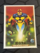 2024 SkyBox Marvel Masterpieces 92 Platinum Nova #68 Leather