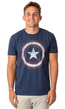 Marvel Captain America Men's Vintage Shield T-Shirt