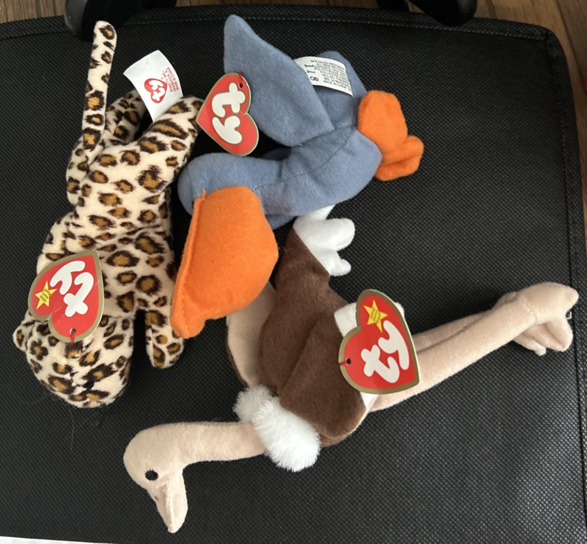 1993 Teenie Beanie Babies Collection Scoop - Freckles - Stretchy