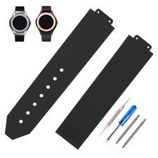 Women Rubber 20mm Silicone Watch Bands Replacement Fit for Hublot 13mm*20mm*1...