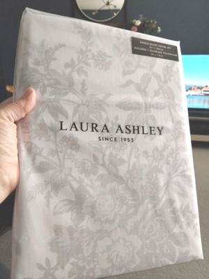 Laura Ashley Einzel Bettwäscheset Picardie Fenchel Baumwollstoff