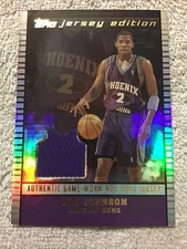 2002-03 Topps Jersey Edition JOE JOHNSON GU Worn Road Jersey PHOENIX SUNS