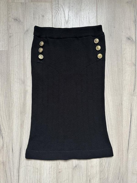 Women Balmain Skirt Black  S
