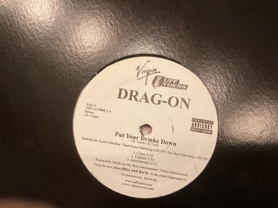 Drag-On - Put Your Drinks Down Vinyl Single Hip-Hop Promo