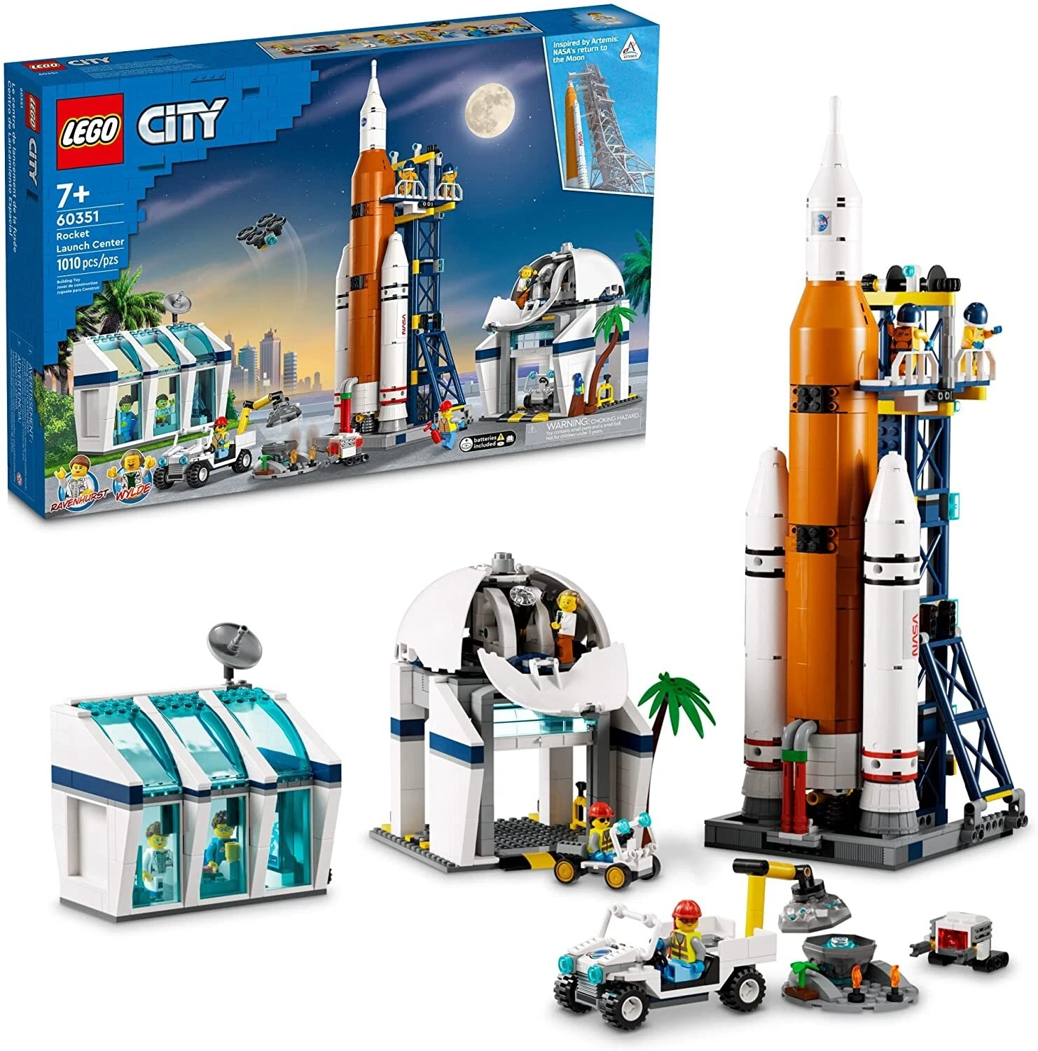 LEGO 60351 CITY Rocket Launch Center gift NASA astronauts moon blocks Stars gift