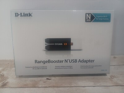 D-Link RangeBooster Wireless N USB Adapter Wireless N-300 DWA-140 NEW SEALED