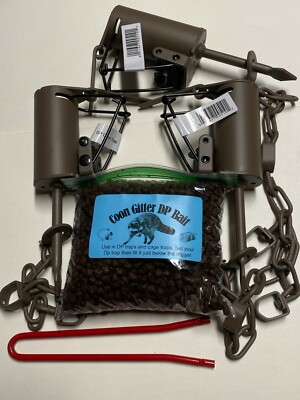 3 Duke DP Dog Proof raccoon kit , 1 DP setter & 1 Coon Gitter Bait trap NEW SALE