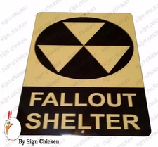 Funny Sign - FALLOUT SHELTER, wall decor, BOMB SHELTER - Movie Prop, MAN CAVE