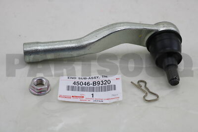 45046B9320 Genuine Toyota END SUB-ASSY, TIE ROD, RH 45046-B9320 | eBay