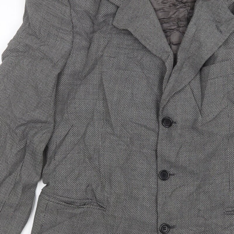 Copperstone Mens Grey Plaid Polyester Jacket Suit Jacket Size 40 eBay