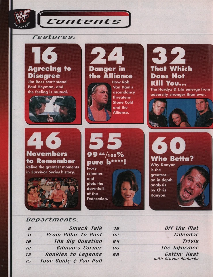 WWF Magazine 12/2001 Lita Poster WWE Divas Ivory Trish Stratus + Picture - Image 3 of 4