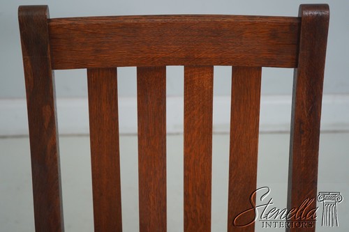 F64642EC: STICKLEY BROTHERS Quaint Small Mission Oak Nursing Rocker - Picture 5 of 19