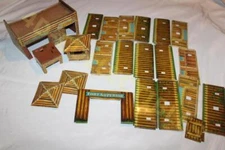 Vintage T. Cohn Tin 7th Cavalry HQ Fort Comanche Fort Superior Play set Parts 