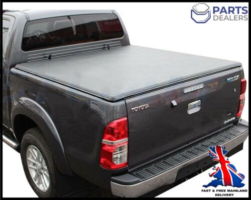 TONNEAU COVER FOR TOYOTA HILUX 2005 - 2015 VIGO SOFT ROLL UP FOLD NO DRILLING - Picture 1 of 9