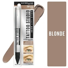 Maybelline TattooStudio Brow Lift Stick Makeup w Tinted Wax Conditioning Blonde